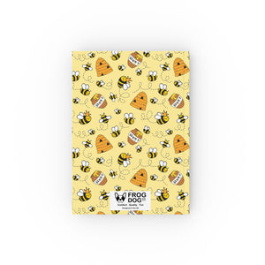 Journal Hardback- Bee Kind Yellow Notebook A5