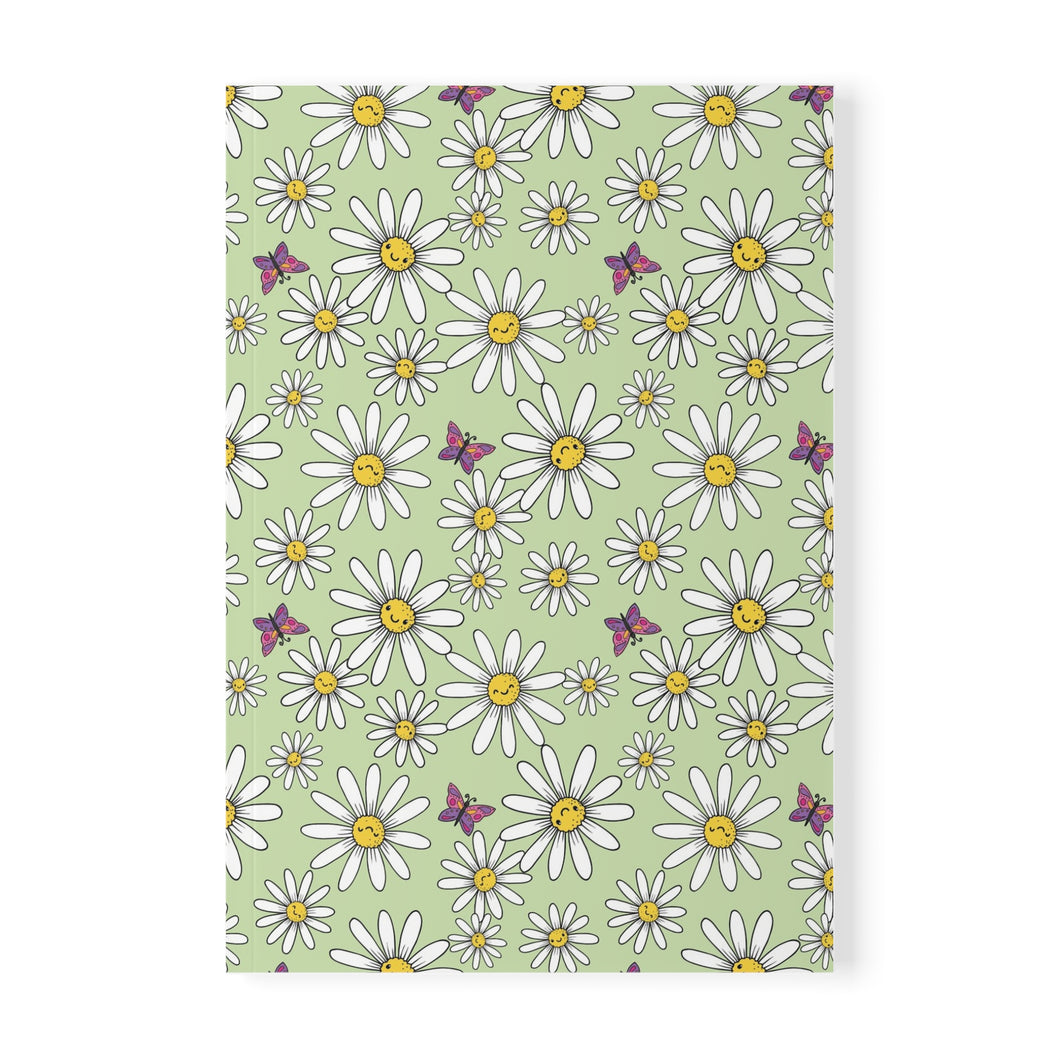 Journal Paperback Daisy Days Green Notebook A5