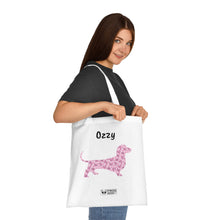 Load image into Gallery viewer, Personalised Dachshund Piggy Passion Cotton Tote Bag