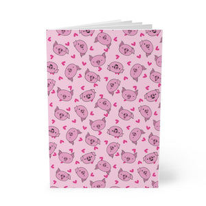 Journal Paperback Piggy Passion Pink Notebook A5