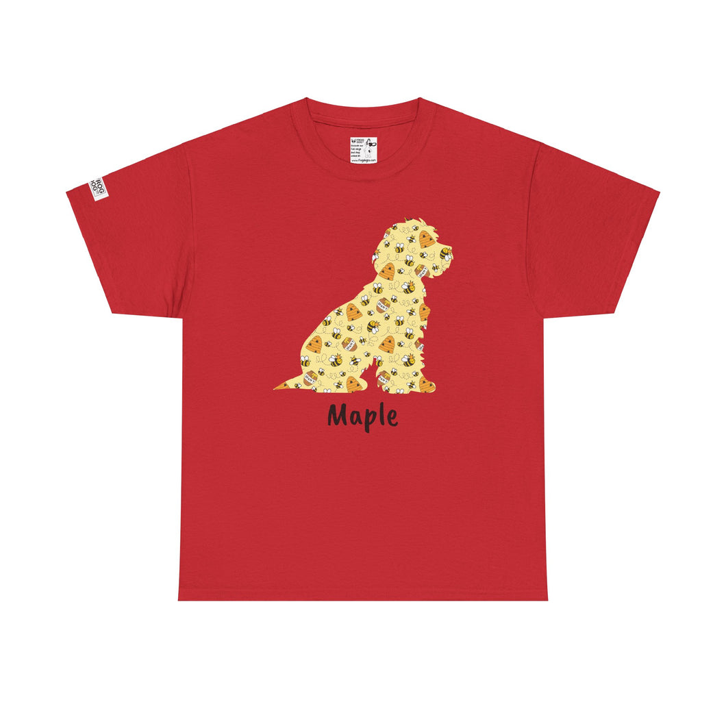 Personalised Cockapoo Bee Kind Print T Shirt