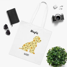 Load image into Gallery viewer, Personalised Cockapoo Bee Kind Print Cotton Tote Bag