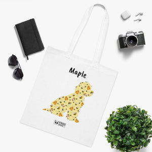 Personalised Cockapoo Bee Kind Print Cotton Tote Bag