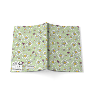 Journal Paperback Daisy Days Green Notebook A5