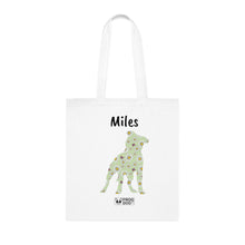 Load image into Gallery viewer, Personalized Staffy Daisy Print Cotton Tote Bag