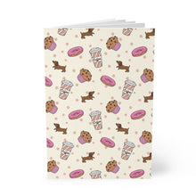 Load image into Gallery viewer, Journal Paperback Puppaccino Cream and Pink Notebook A5