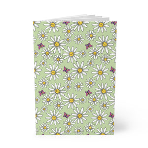 Journal Paperback Daisy Days Green Notebook A5