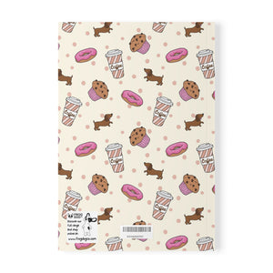 Journal Paperback Puppaccino Cream and Pink Notebook A5