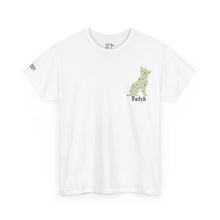 Load image into Gallery viewer, Personalised Green Collie Dog Daisy Print T-Shirt