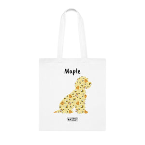 Personalised Cockapoo Bee Kind Print Cotton Tote Bag