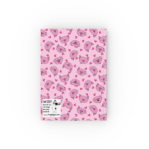 Hardback Journal - Piggy Passion Pink A5 Notebook