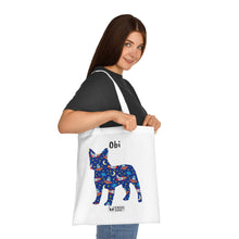 Load image into Gallery viewer, Personalised Frenchie/ French Bulldog Zoomies Print Cotton Tote Bag