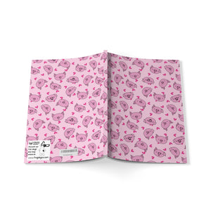 Journal Paperback Piggy Passion Pink Notebook A5