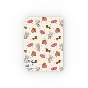 Journal Hardback  - Puppaccino Cream and Pink A5