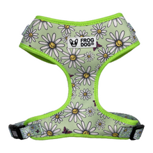 Load image into Gallery viewer, Adjustable dog harness with cute floral pattern by FROG DOG CO.