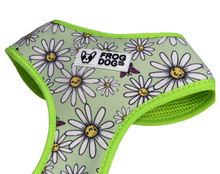 Load image into Gallery viewer, Close-up of FROG DOG CO.&#39;s soft neoprene lined dog harness in floral pattern