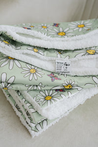 Fleece Blanket - Daisy Days - FROG DOG CO.