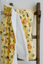 Load image into Gallery viewer, Fleece Blanket - Bee Kind - FROG DOG CO.