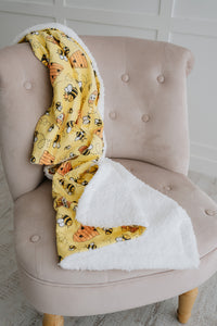 Fleece Blanket - Bee Kind - FROG DOG CO.