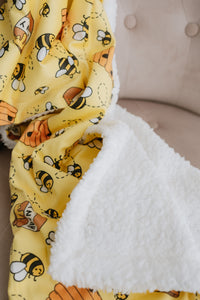 Fleece Blanket - Bee Kind - FROG DOG CO.