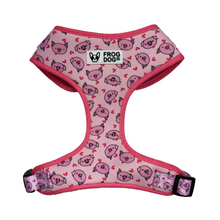 Load image into Gallery viewer, Adjustable dog harness with cute pig pattern by FROG DOG CO.